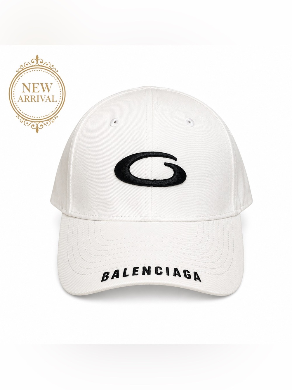 🧢✨ Unisex White Logo Baseball Cap 🧢